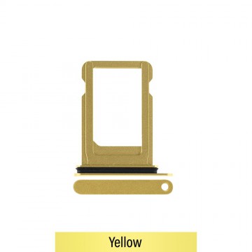 Dual SIM Card Tray for iPhone XR-Yellow (Not for AU)