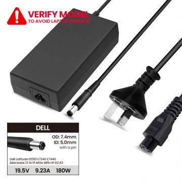 Laptop Power Adapter DL1801957450 For Dell Latitude E5510 E7240 E7440 Alienware 13 14 15 M14x M15x R1 R2 R3 (With Pin Inside)