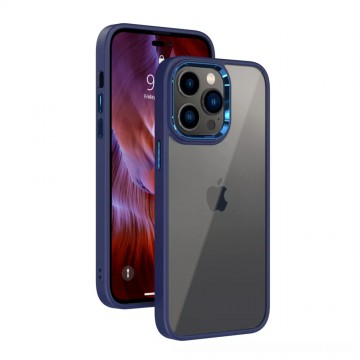 Metal Camera Lens Transparent Protection Shockproof Case for iPhone 14