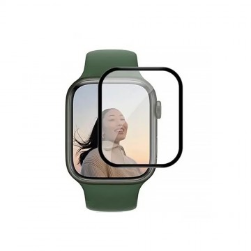 Kinglas 2.5D Full Coverage Silk Printing Black Edge Tempered Glass Screen Protector  For iWatch 41MM