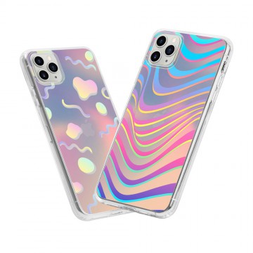 Hologram Aurora Laser Case with Pattern for iPhone 12 mini (5.4'')