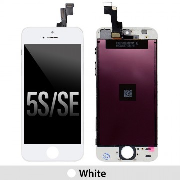 LCD Assembly for iPhone 5S SE Screen Replacement (Best Quality Aftermarket)-White