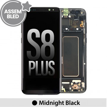 ASSEMBLED OLED Screen Replacement with Frame for Samsung Galaxy S8 Plus G955F-Midnight Black