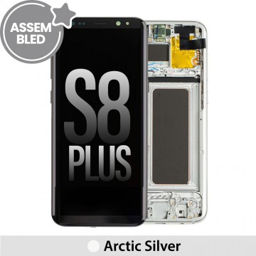 ASSEMBLED OLED Screen Replacement with Frame for Samsung Galaxy S8 Plus G955F-Arctic Silver