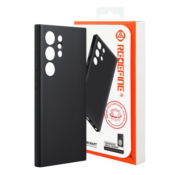 REDEFINE MASTERCRAFT Re-pro Polyurethane Leather Case Cover With Magnetic Ring for Samsung Galaxy S24 Ultra