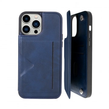 Hanman Back Flip Leather Wallet Shockproof Case Cover for iPhone 14 Pro Max