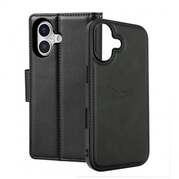 iPhone 17 Hanman 2 in 1 Detachable Flip Leather Wallet Case With Magnetic Ring