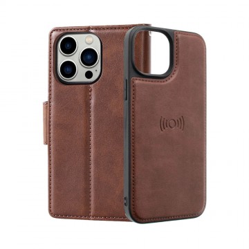 Hanman 2 in 1 Detachable Magnetic Flip Leather Wallet Cover Case for iPhone 12 Pro Max