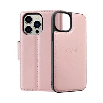 Hanman 2 in 1 Detachable Flip Leather Wallet Case With Magnetic Ring for iPhone 14 Pro