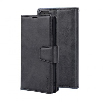 Hanman 2 in 1 Detachable Flip Leather Wallet Case With Magnetic Ring for Samsung Galaxy S24 FE