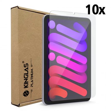 Kinglas 10 Packs Tempered Glass Screen Protector For iPad Mini 6 (Include Wholesale Package)