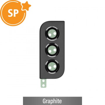 Rear Camera Lens Back Glass Cover for Samsung Galaxy S22 Plus 5G S906B GH98-47112E (Service Pack)-Graphite