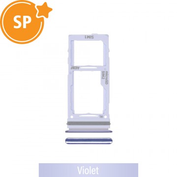 Dual SIM Card Tray for Samsung Galaxy A52 A525F / A52 5G A526B / A72 5G A726B GH98-46290C (Service Pack)-Violet