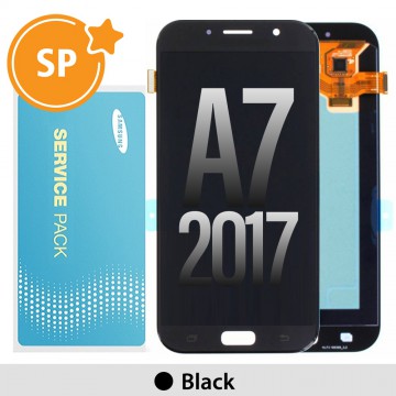 Samsung Galaxy A7 (2017) A720F OLED Screen Replacement Digitizer GH97-19723A (Service Pack)-Black