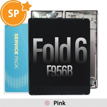Samsung Galaxy Z Fold6 5G F956B Screen Digitizer Replacement with Frame GH82-35042B (Service Pack)-Pink (Blackout issue fix: https://youtu.be/CEnwc6FKJLk)