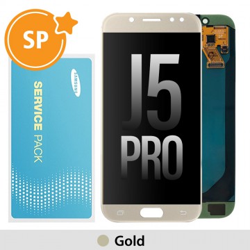 Samsung Galaxy J5 Pro (2017) J530F OLED Screen Replacement Digitizer GH97-20738C (Service Pack)-Gold