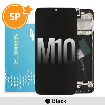 Samsung Galaxy M10 M105F LCD Screen Replacement with FrameGH82-19366A (Service Pack)-Black