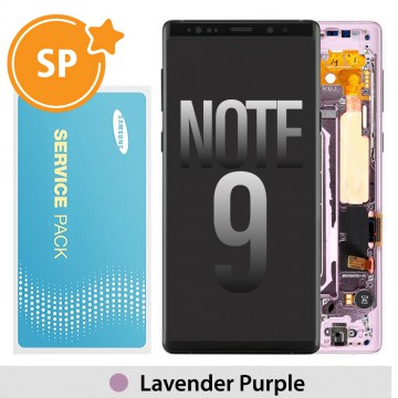 Samsung Galaxy Note 9 N960F OLED Screen Replacement with Frame GH97-22269E/22270E (Service Pack)-Lavender Purple