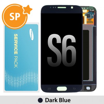 Samsung Galaxy S6 G920F OLED Screen Replacement Digitizer GH97-17260A (Service Pack)-Dark Blue (Black)