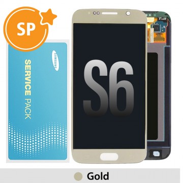 Samsung Galaxy S6 G920F OLED Screen Replacement Digitizer GH97-17260C (Service Pack)-Gold