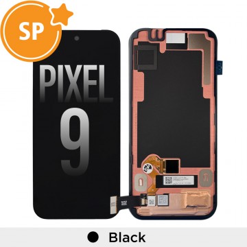 OLED Screen Digitizer With Frame and Fingerprint for Google Pixel 9-Black (Service Pack)