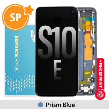 Samsung Galaxy S10E G970F OLED Screen Replacement with Frame GH82-18852C (Service Pack)-Prism Blue