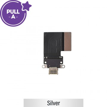 Charging Port with Flex Cable for iPad Pro 12.9 (2020) / Pro 12.9 (2018) / Pro 11 (2020) / Pro 11 (2018) (PULL-A)-Silver