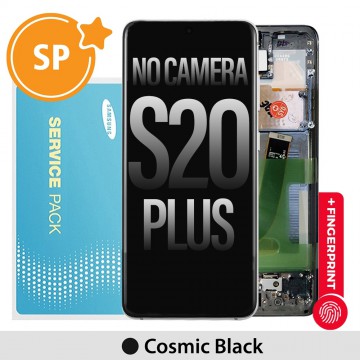 Samsung Galaxy S20 Plus 5G G986 OLED Screen Replacement with Frame GH82-22134A / GH82-31441A/GH82-31442A (Service Pack)-Cosmic Black