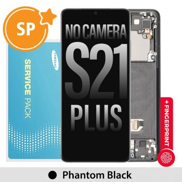 (Not Include Front Camera) Samsung Galaxy S21 Plus 5G G996 OLED Screen Replacement with Frame H82-27267A (Service Pack)-Phantom Black