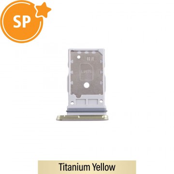 SIM Card Tray for Samsung Galaxy S24 S921B / S24 Ultra S928B GH98-48962C (Service Pack)-Titanium Yellow