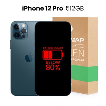 Apple Used Fully Functional iPhone 12 Pro 512GB Below 80% Battery Health- Grade B+ (Excellent)