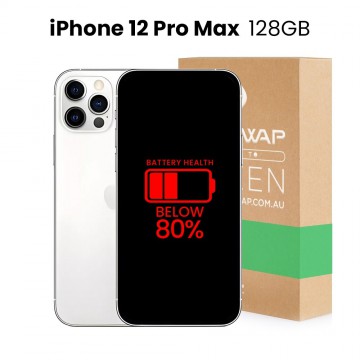 Apple Used Fully Functional iPhone 12 Pro Max 128GB Below 80% Battery Health - Grade B+ (Excellent)