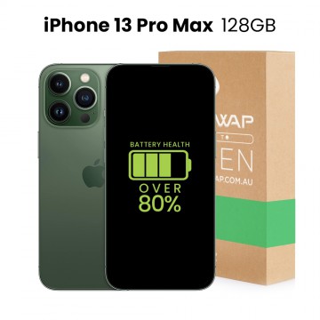 Apple Used Fully Functional iPhone 13 Pro Max 128GB Over 80% Battery Health - Grade B+ (Excellent)