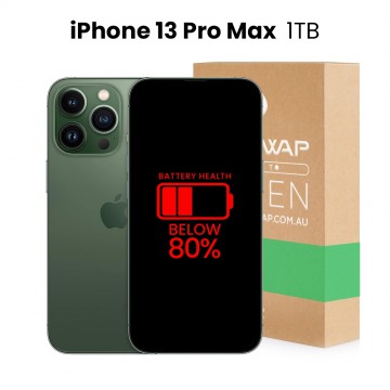 Apple Used Fully Functional iPhone 13 Pro Max 1TB Below 80% Battery Health - Grade B+ (Excellent)
