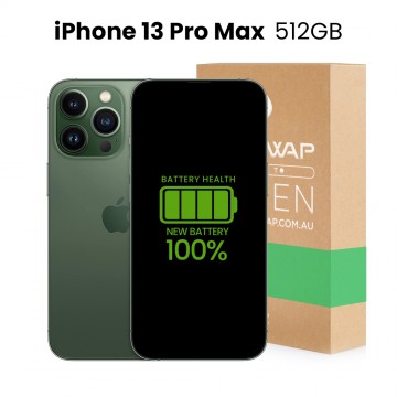 Apple Used Fully Functional iPhone 13 Pro Max 512GB 100% New Battery - Grade C (Acceptable)