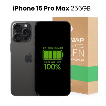 Apple Used Fully Functional iPhone 15 Pro Max 256GB 100% New Battery - Grade A ( As New)
