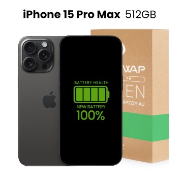 Apple Used Fully Functional iPhone 15 Pro Max 512GB 100% New Battery - Grade B (Good)