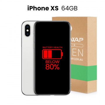 Apple Used Fully Functional iPhone XS 64GB Below 80% Battery Health - Grade B (Good)