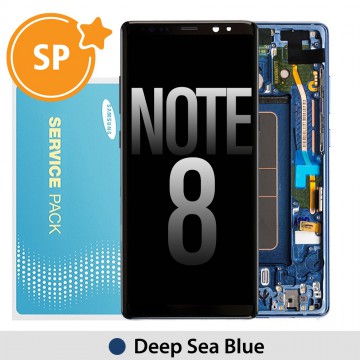 Samsung Galaxy Note 8 N950F OLED Screen Replacement with Frame GH97-21065B (Service Pack)-Deep Sea Blue