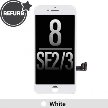 REFURB LCD Assembly for iPhone 8 / SE (2020) / SE (2022) Screen Replacement-White