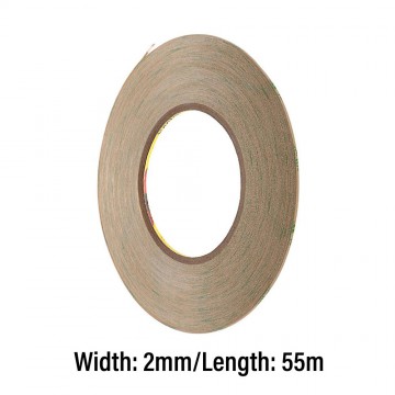 3M High Performance Clear Double Sided Adhesive Transfer Tape 2mm