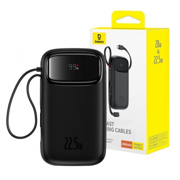 Baseus Qpow2 Dual-Cable Digital Display Fast Charge Power Bank 20000mAh 22.5W