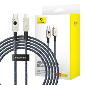 Baseus Unbreakable Series Fast Charging Data Cable Type-C to Type-C 100W 2m for iPhone 15 16 Series