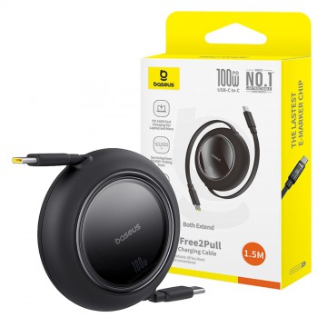 Baseus Free2Pull Mini Retractable Charging Cable USB-C to USB-C 100W 1.5M