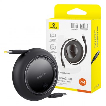 Baseus Free2Pull Mini Retractable Charging Cable USB-C to USB-C 100W 2M