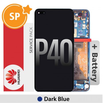 Huawei P40 OLED Screen Digitizer 02353MFU (Service Pack)-Dark Blue