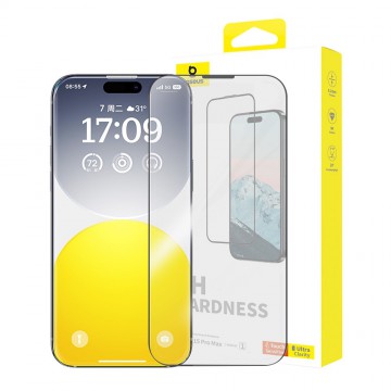 iPhone 15 Pro Max Baseus Diamond Series Full-Coverage HD Tempered Glass Screen Protector