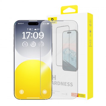 iPhone 15 Baseus Diamond Series Full-Coverage HD Tempered Glass Screen Protector