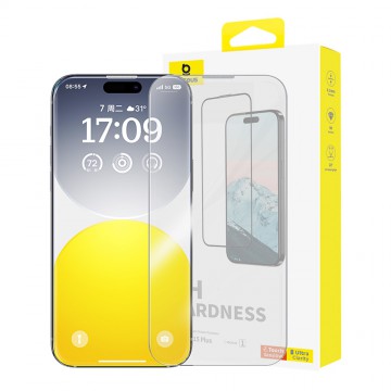 iPhone 15 Plus Baseus Diamond Series Full-Coverage HD Tempered Glass Screen Protector