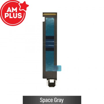 AMPLUS Charging Port with Flex Cable for Apple iPad Pro 12.9 inch First Generation (Wi-Fi)-Space Gray
